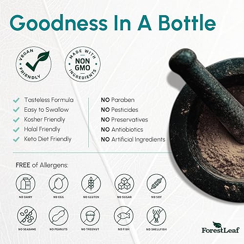 Miniatura 5 de ForestLeaf Vitamina B2 Riboflavina, 400 mg - 180 cápsulas - Sin OMG, suplemento dietético diario sin gluten