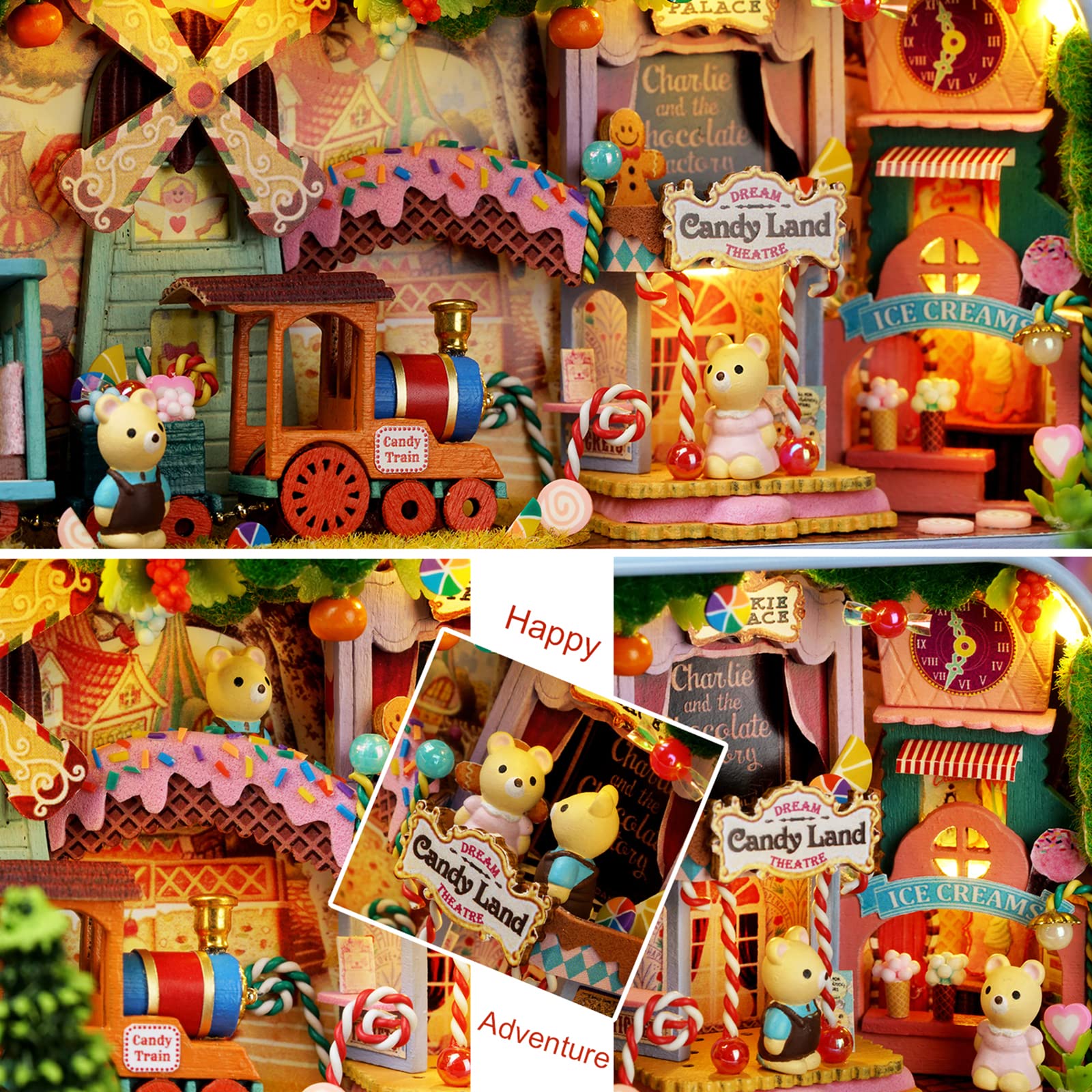 1:24 Scale Dollhouse Miniaturowe Meble Diy Zestaw Diy, Mini Tin Box Theatre Diorama Craft Set Dla Początkujących I Entuzjastów Rękodzieła (Q09)