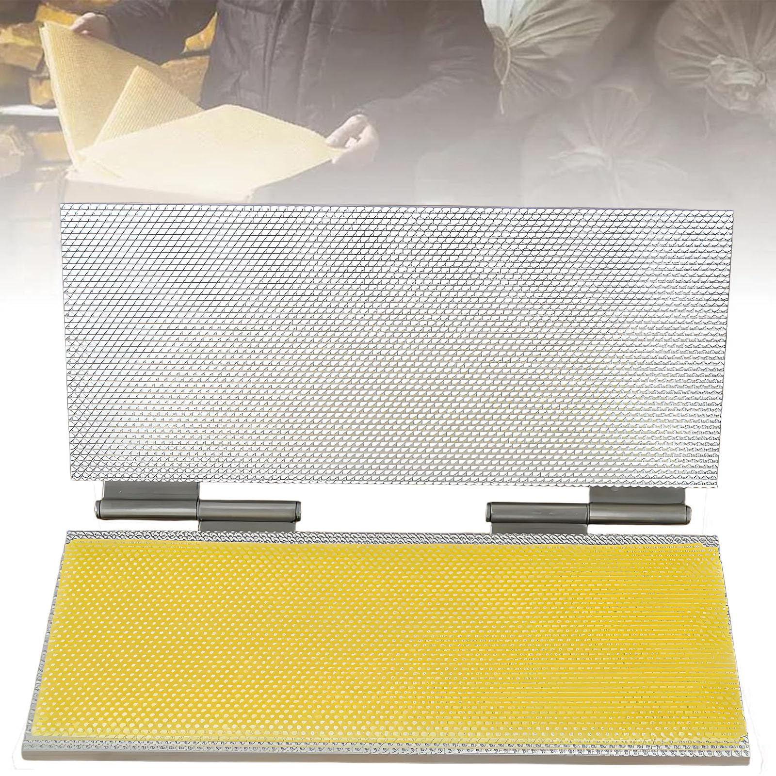 KJZQXYX 5.4mm Beeswax Foundation Machine, Silicone Embossing Mold for Easy Demoulding, Essential Beekeeping Equipment,for Honeybee Farming