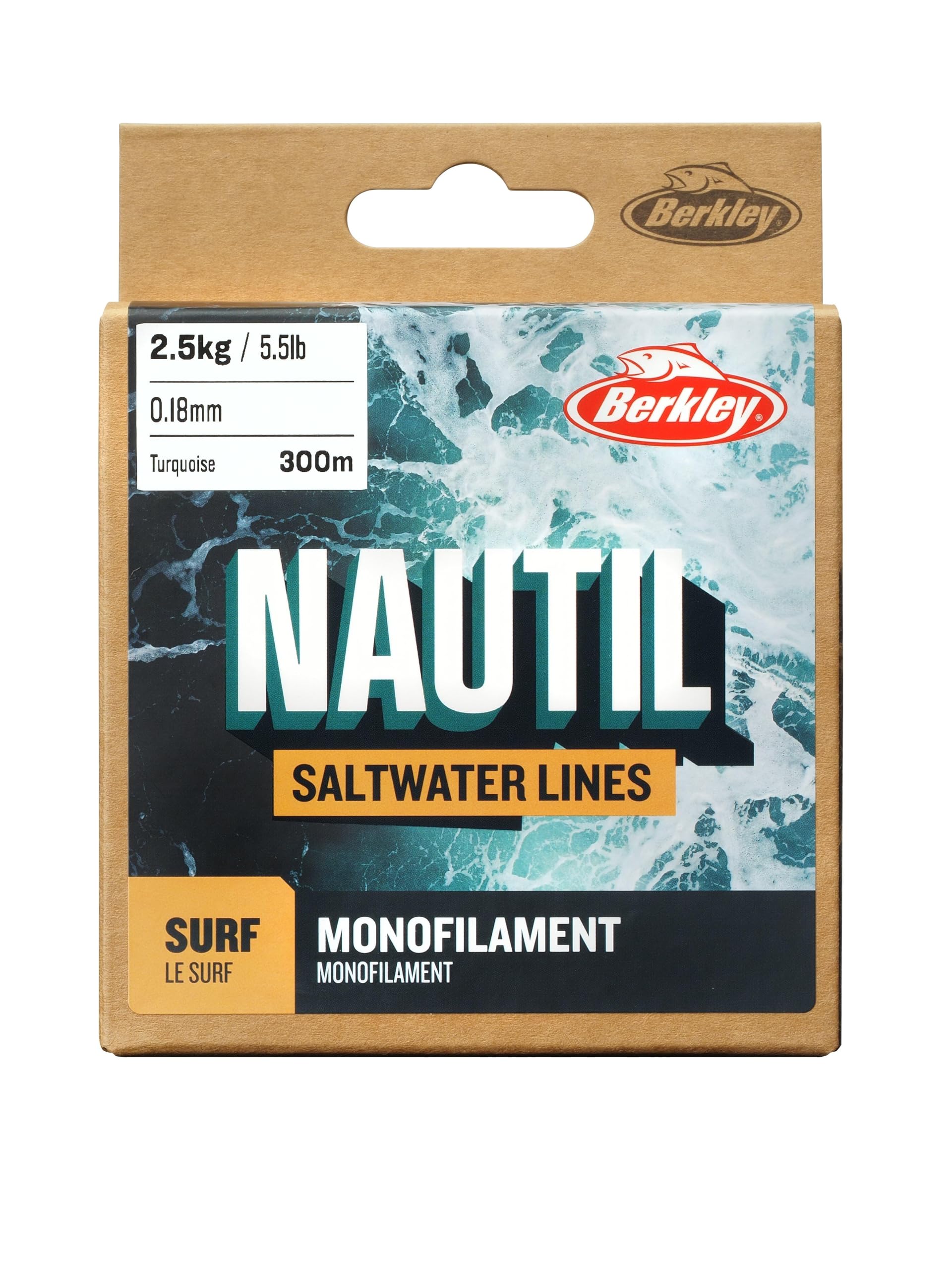 Berkley Nautil Surf Monofilament Fishing Line Ligne de pêche Unisexe