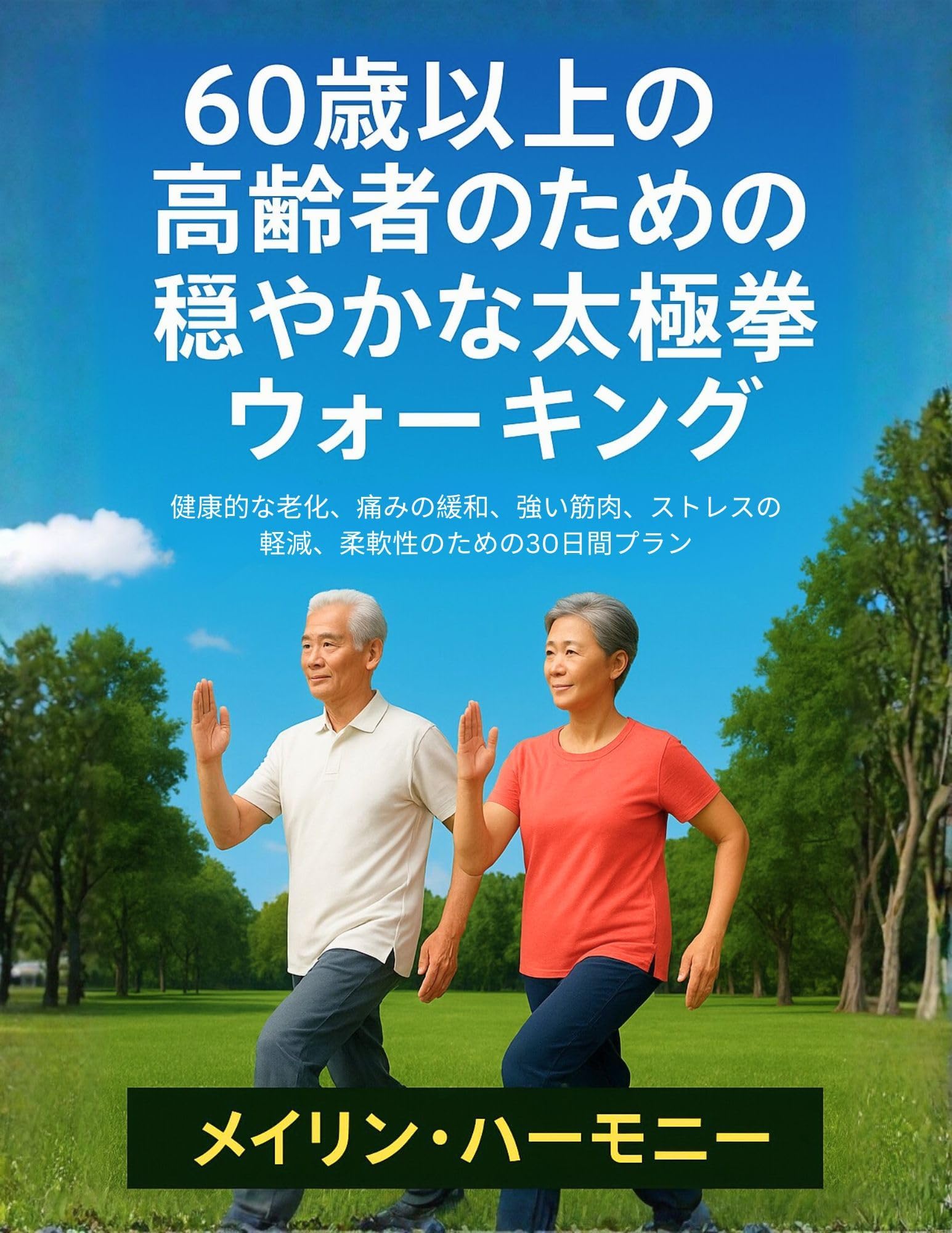 60歳以上の高齢者のための穏やかな太極拳ウォーキング: 健康的な老化、痛みの緩和、強い筋肉、ストレスの軽減、柔軟性のための30日間プラン (フィットネスと言語)