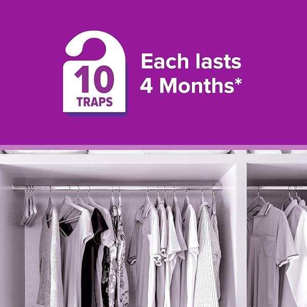 Acana Clothes Moth Traps 10 Pack β Attracts & Kills Clothes Moths with Natural Pheromone Glue Boards β Non-Toxic, Insecticide - 2
