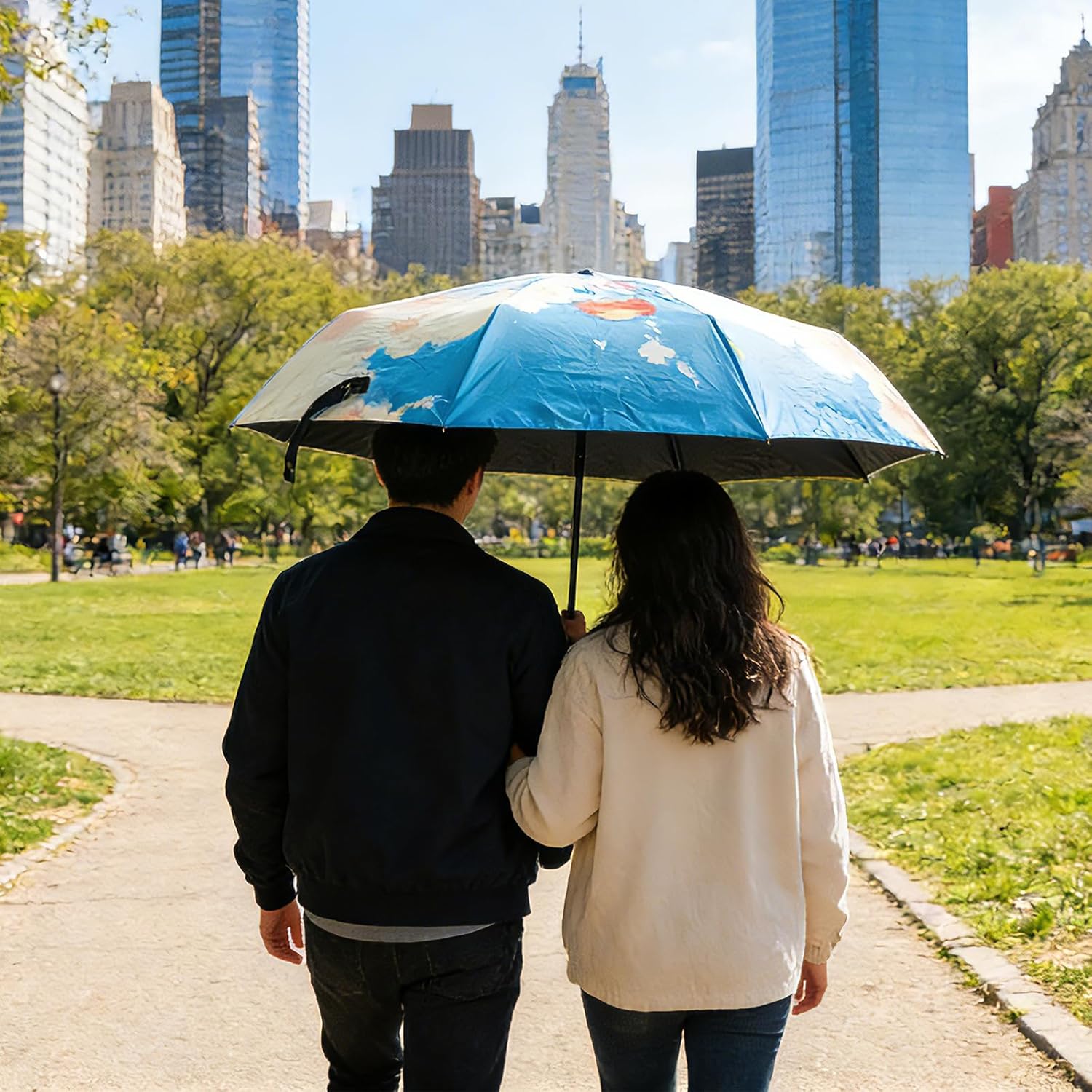 Custom Umbrella, Personalized Compact Travel Umbrella Folding Umbrellas for Rain & Sun, Ideal for Company Advertising, Gifts for Men, Women, And Family Festivals, Birthdays, Anniversaries