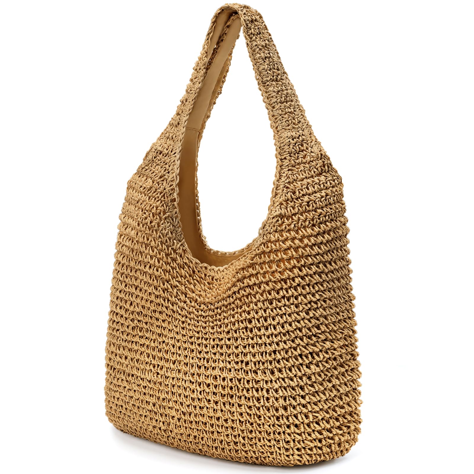 palay Straw Beach Bag for Women Summer Woven Beach Tote Bags Shoulder Handbags Boho Bag-picture-33