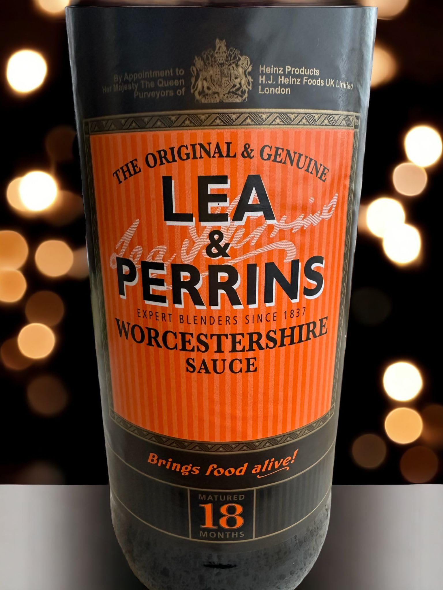 Combo de Lea & Perrins Worcestershire Sauce la salsa negra de los chef y maestros en la cocina recetas inigualables- 2 x 568ml