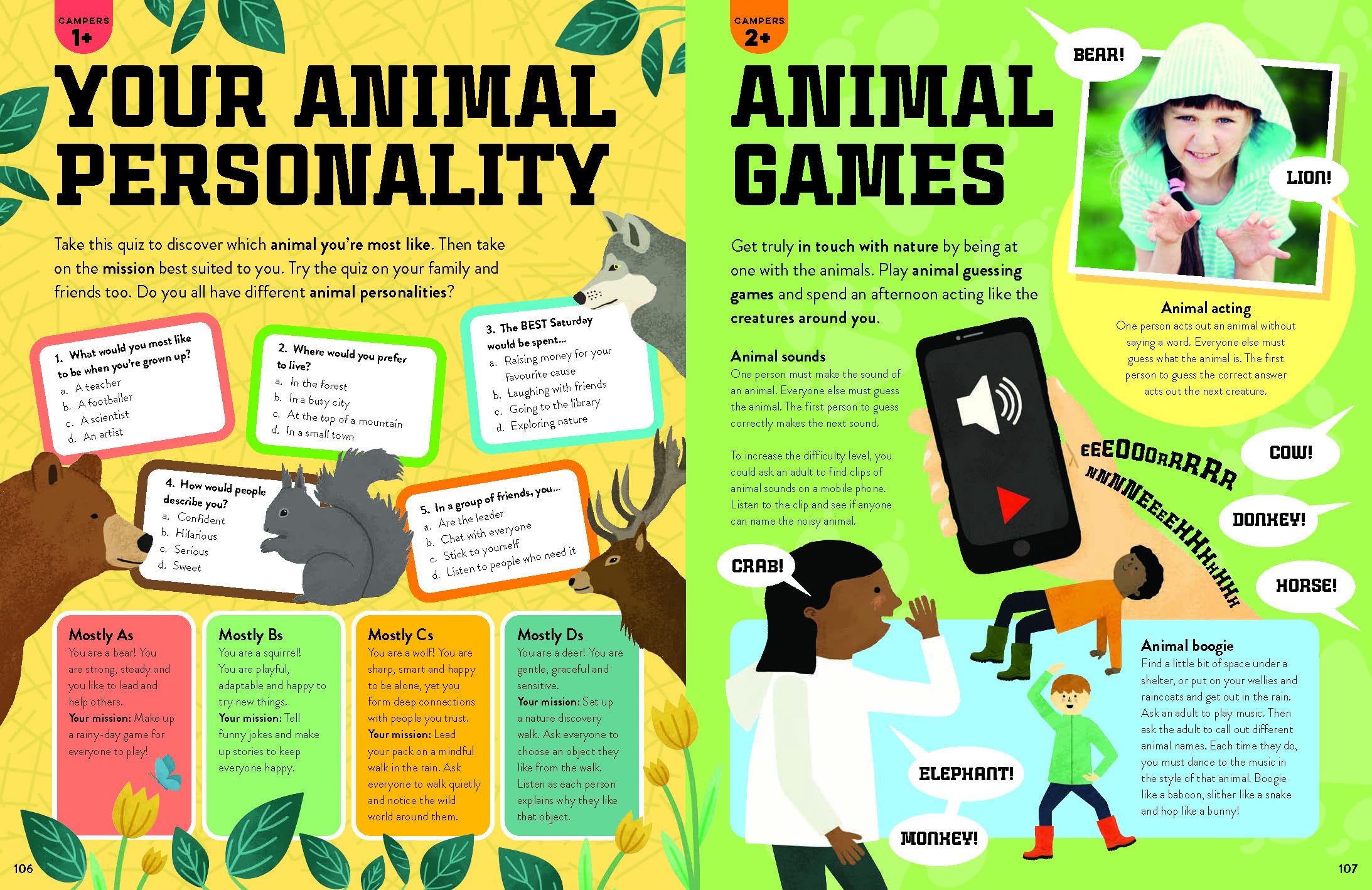Create Your Own Camping Activities - anglais