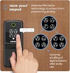 Lockly Secure Pro Smart Lock, 0.2s AI Fingerprint Door Lock, Patented PIN Genie Keypad, Keyless Entry Deadbolt for Front Door, Zinc Alloy, IP65 Waterproof, 2 Backup Keys Included