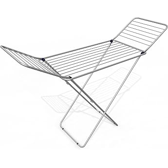Gimi Vileda Tendedero Jolly Super, x-Legs, Acero, Color Blanco