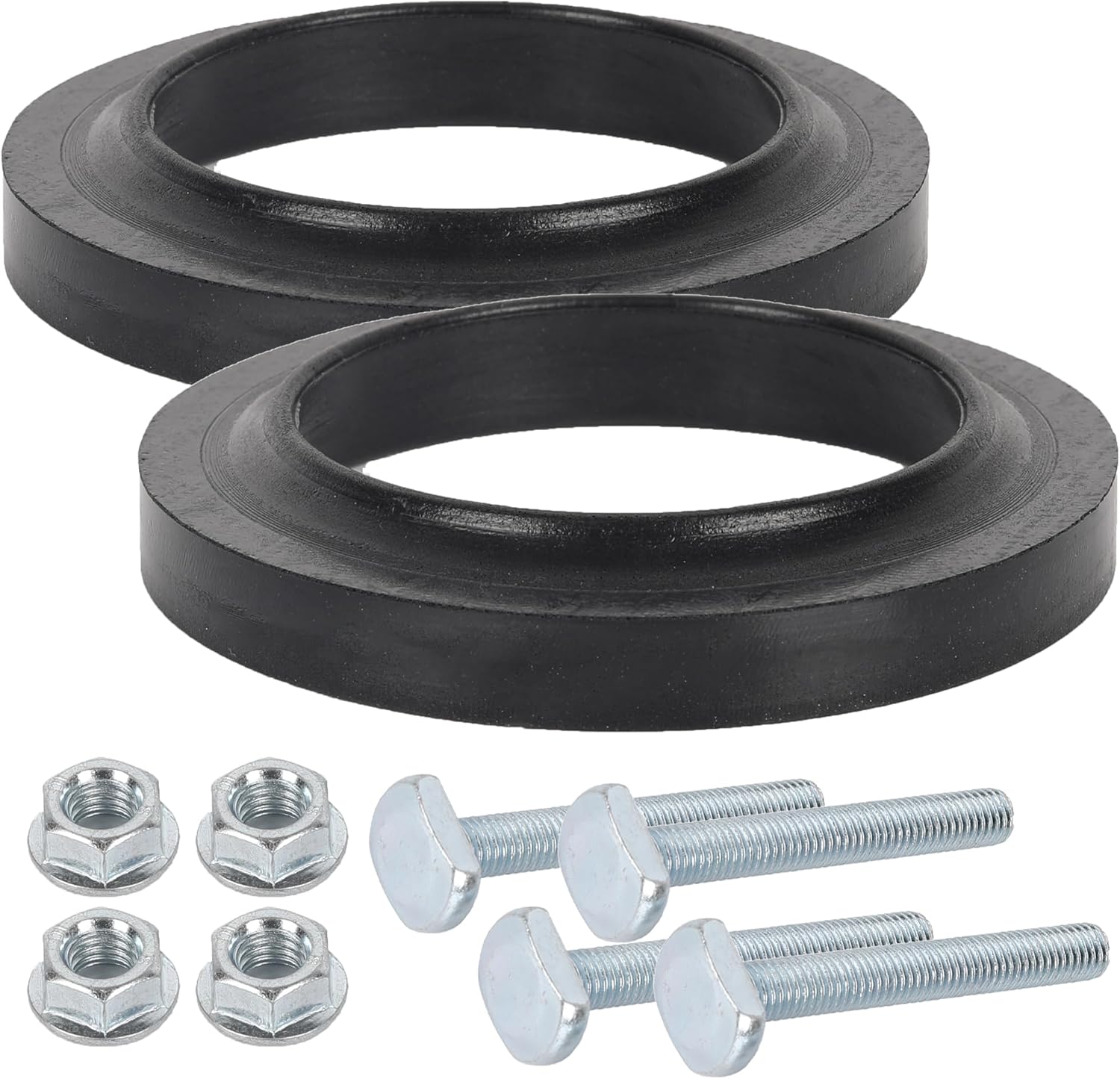 (2-Pack 33239 Closet Flange Seal Replacement for Thetford Compatible with Aqua Magic V Bravura RV Toilet Flange Seal for RV Camper Toilet Seal Parts Fits Standard 3″ RV Waste Hole – Black