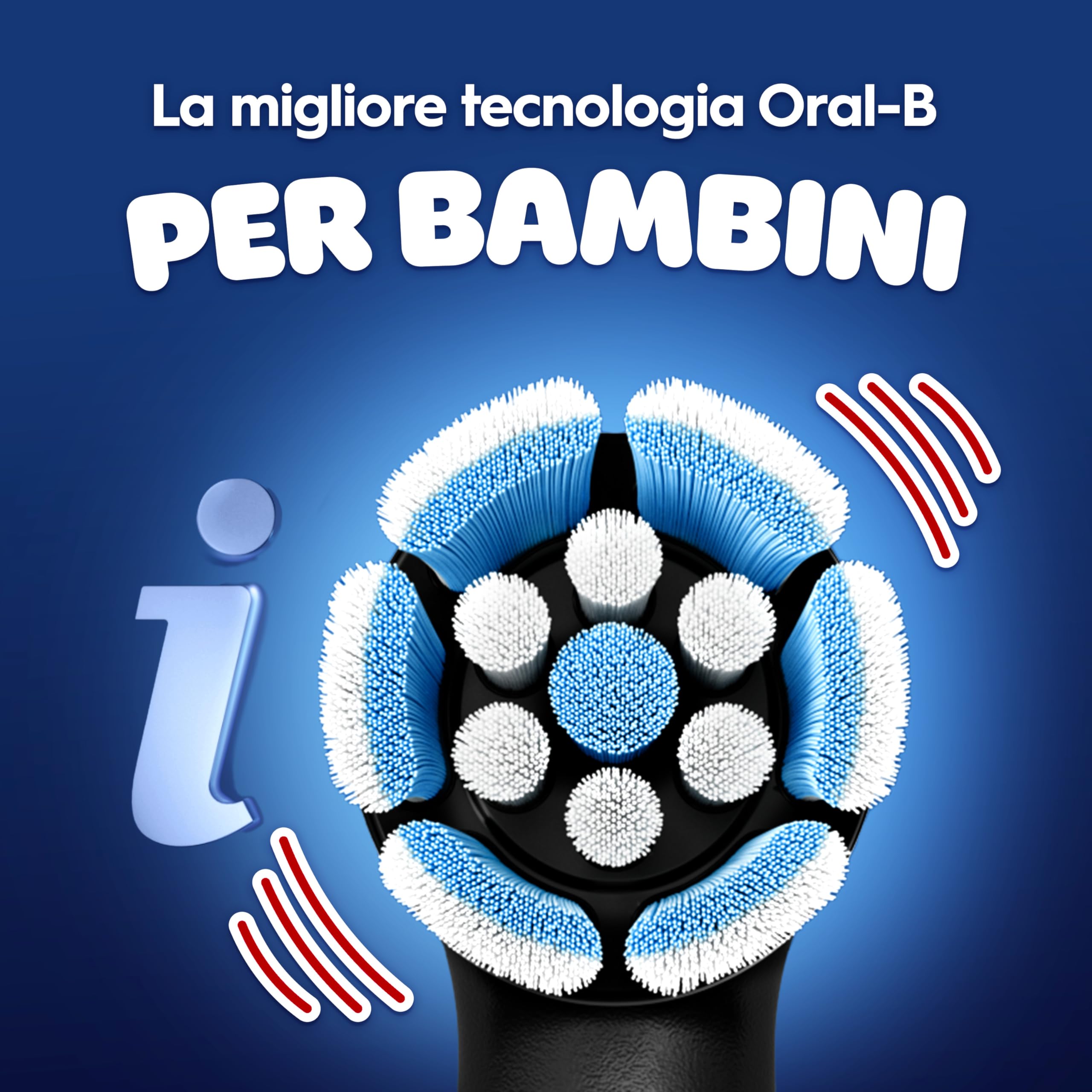 Oral-B Spazzolino Elettrico Ricaricabile iO Kids 6+, 1 Testina, Custodia, Nero - Marvel Spider-Man, 1 Testina di Ricambio per Spazzolino Elettrico, dai 6 Anni in su, Delicato sulle Gengive, Custodia