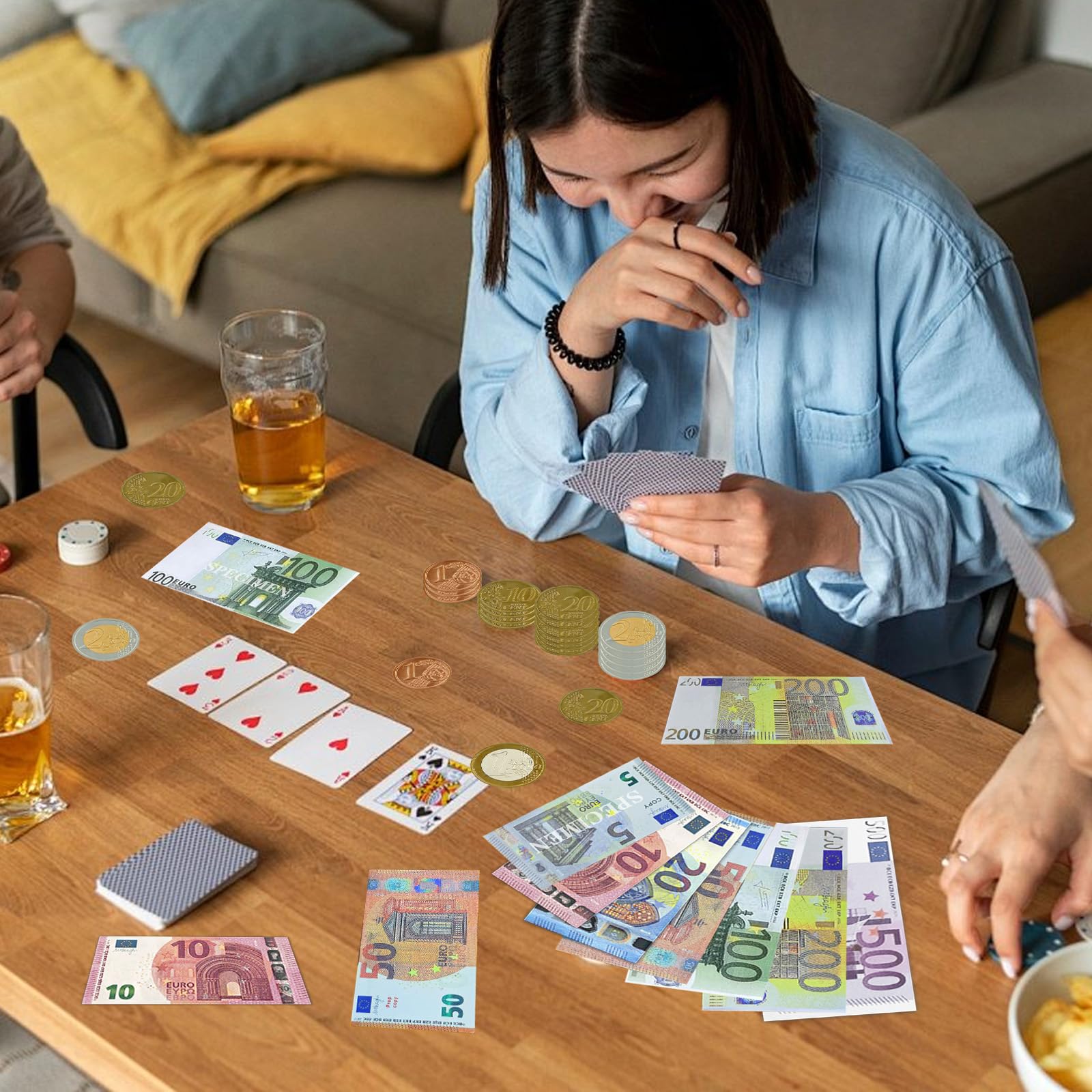 Lot de 390, 1/2/5/10/20/50/100/200/500, pour Apprendre, Jouer à des Rôles et Profiter du Jeu