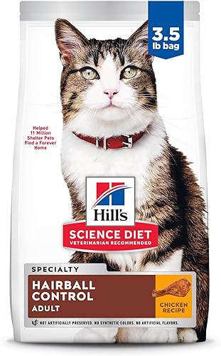 Alimento seco para gatos Hill's Science, control de las bolas de pelo