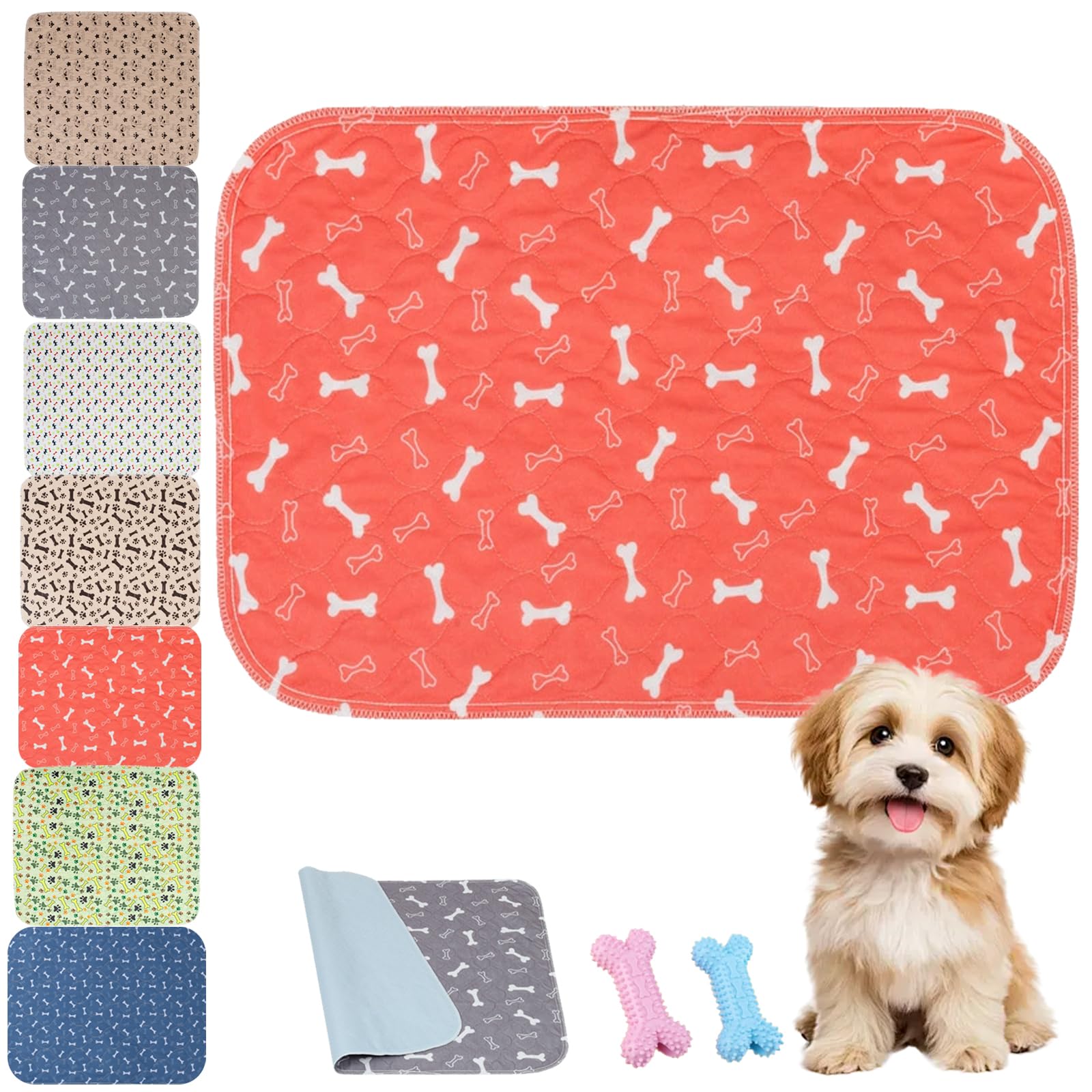 Puppypad Pee Pads, Pee Pads with Pheromones, 2026 New Reusable and Washable Puppy Leak-Proof Pads, for Floor Protector, Couch Cover, Crate, Potty Training (C, S-40*60cm)