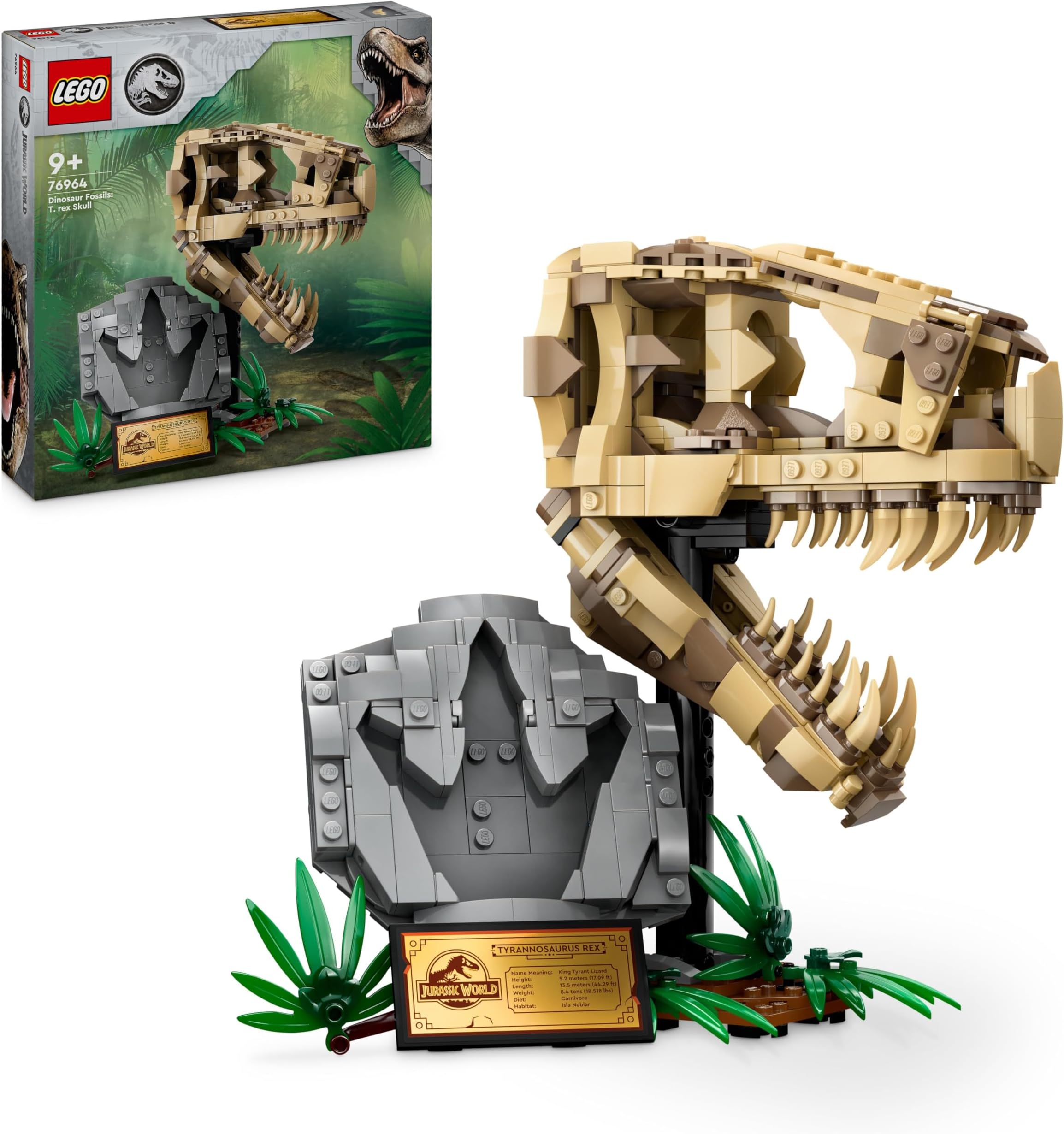 Jurassic World Dinosaur Fossils: T. rex Skull Toy for Kids 76964
