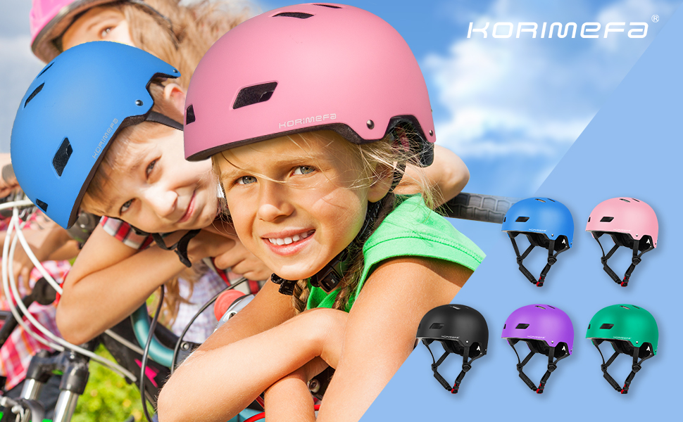 KORIMEFA Kids Bike Helmet Toddler Bike Helmets for Ages 3-13 Years Boys Girls Safety Adjustable Multi-Sport Roller Skating Skateboard Scooter Cycling Helmet - Image 3