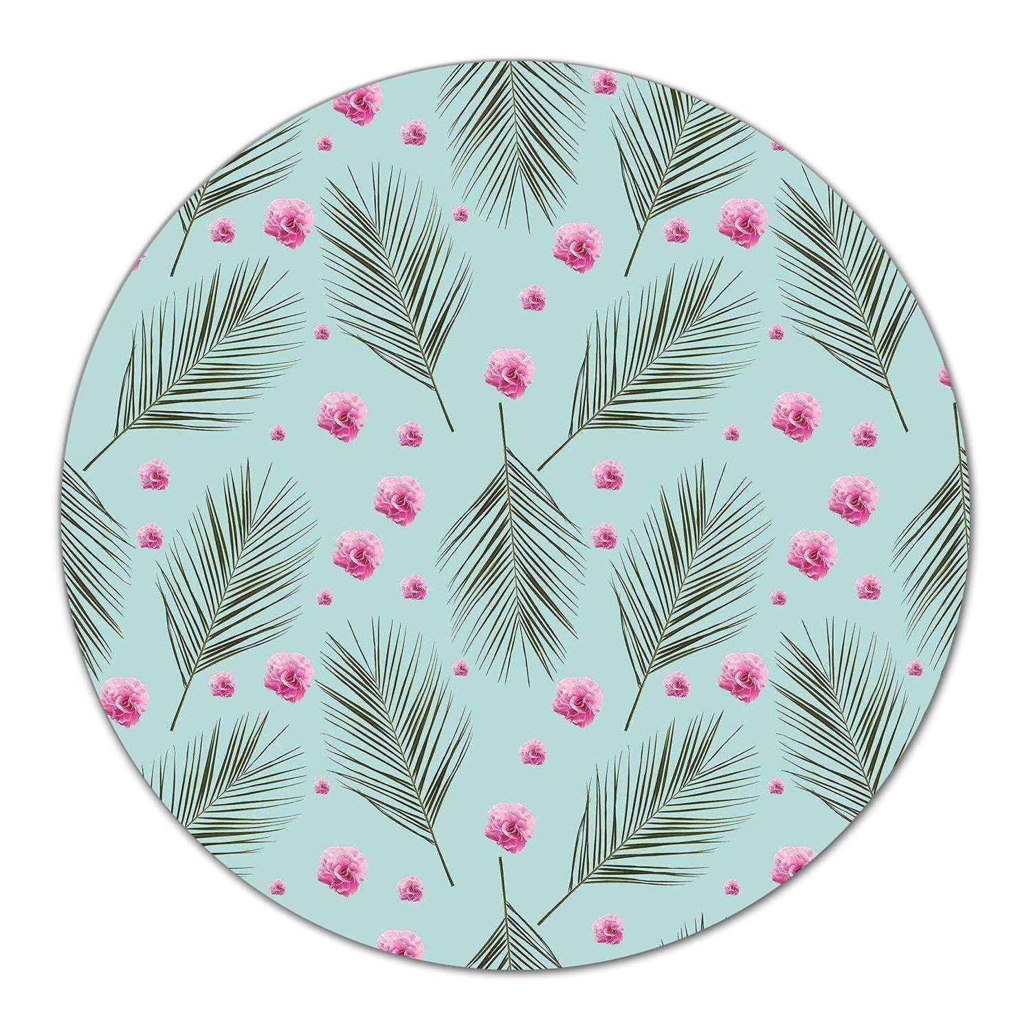 Coloray Glas Schneidebrett 40cm Herdabdeckplatte Servieren von Speisen Spritzschutz Glasabdeckplatte Gehärtetes Glas Induktionsherdabdeckung - Hawaii blüht Blumenaquarell