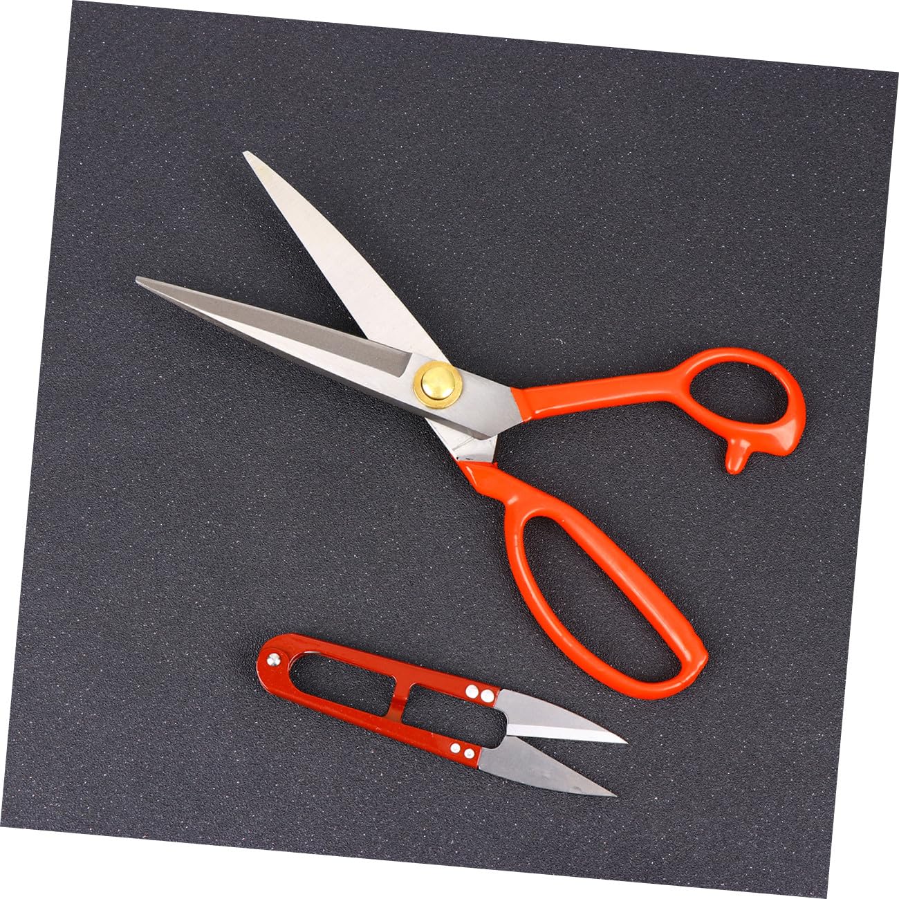 4 Stück Teiliges Scheren Manganstahl Nähschere und U Förmiger Faden und Stoffschneider Ergonomisch Sicherer Griff für Schneiderei Basteln Trimmen Zufällige Farbe