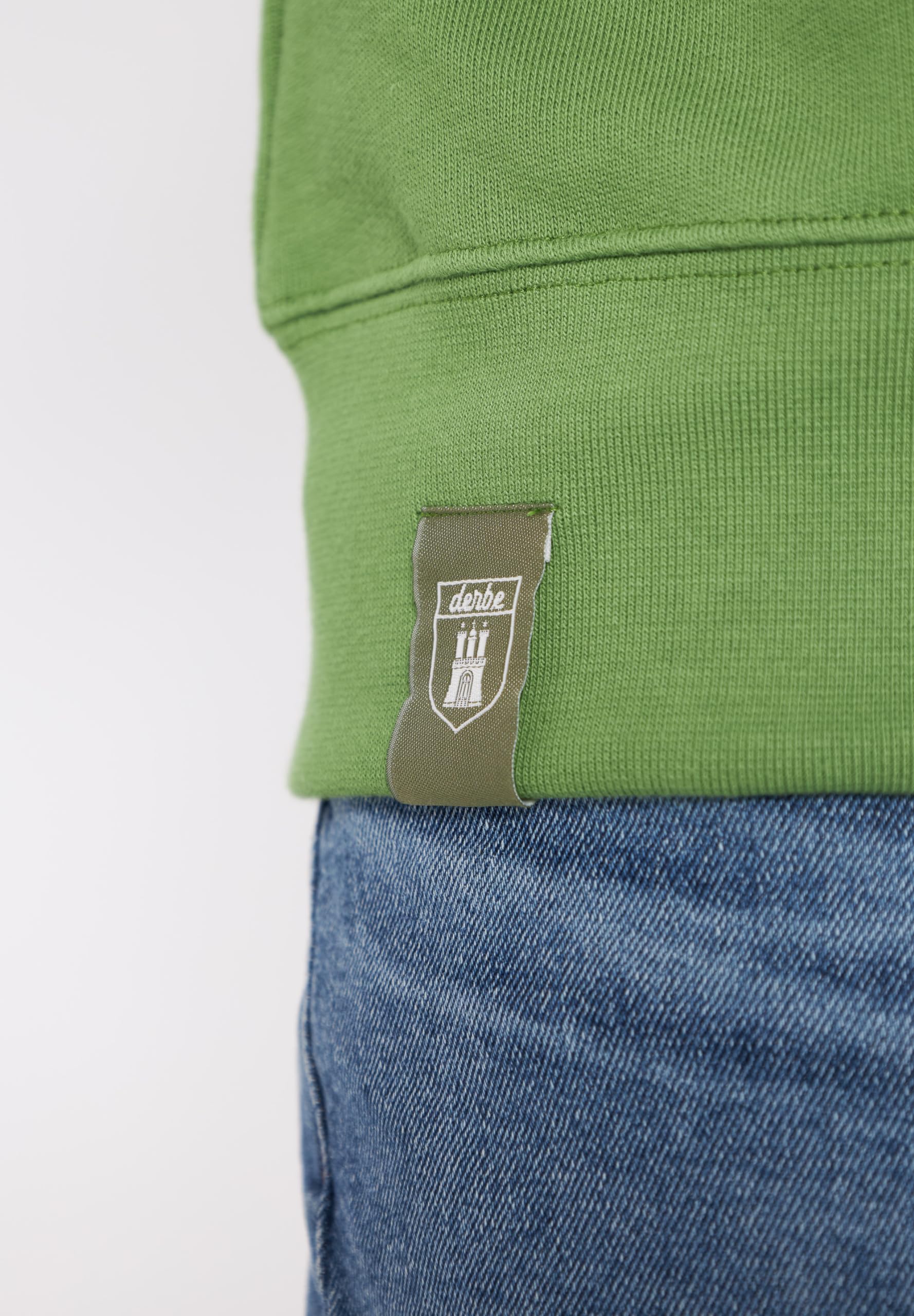 derbe Hamburg Herren Sweatshirt Hambourg Cactus grün - M