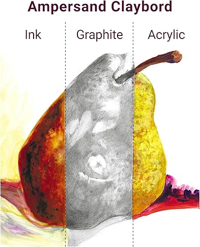 Miniatura 4 de Ampersand Art Supply Panel de pintura de madera Museum Series Claybord, 11 x 14 pulgadas, perfil acunado de 2 pulgadas