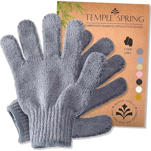 Guantes exfoliantes de bambú