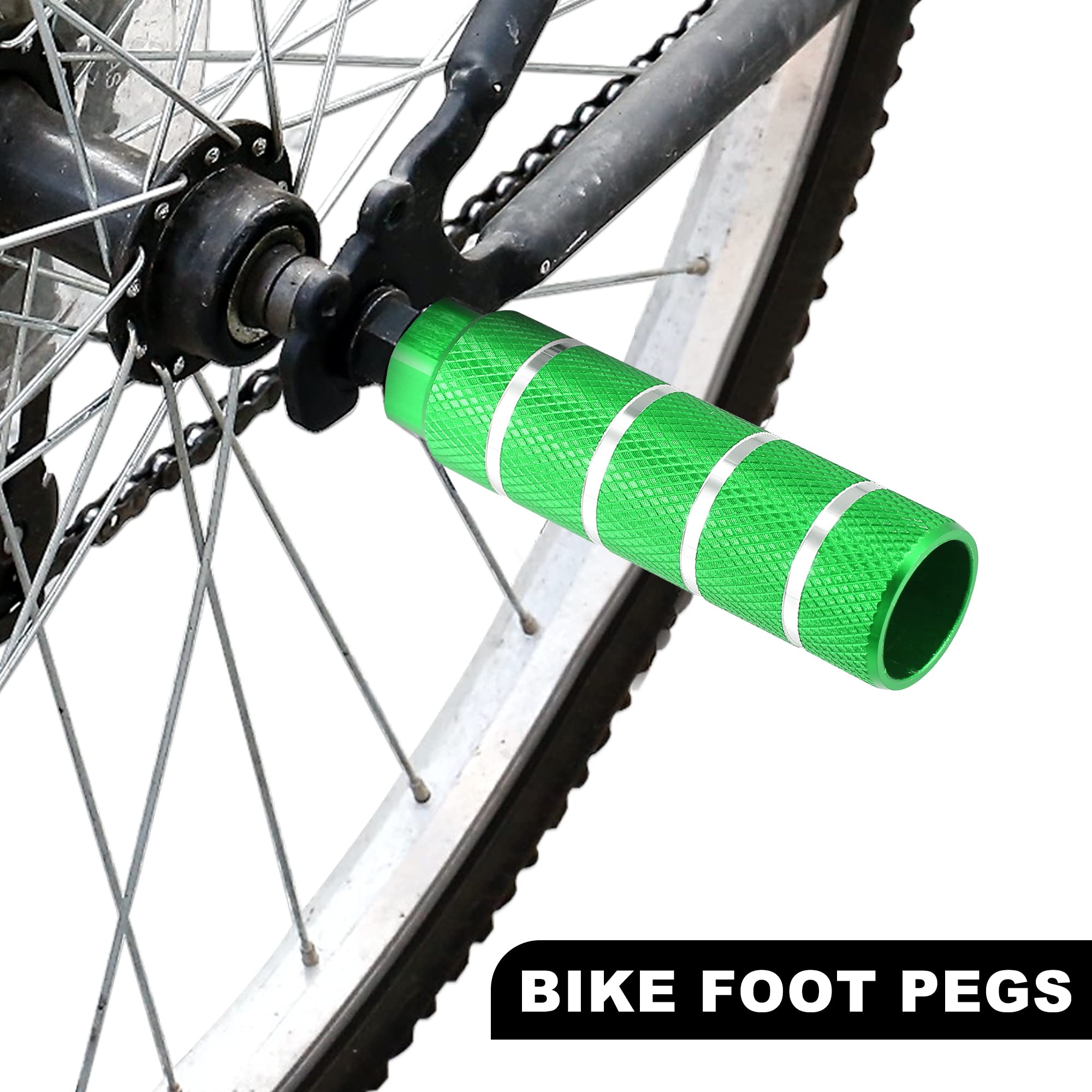 X AUTOHAUX 4 pedane posteriori per bici BMX MTB Bike per assi da 3/8"