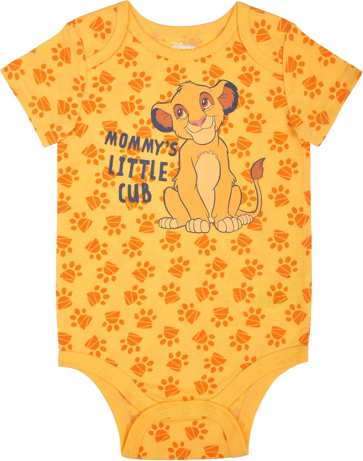 Miniatura 6 de Disney Lion King Simba Timon and Pumbaa - Paquete de 5 mamelucos para niños recién nacidos y bebés color amarilloverdegris Neutral