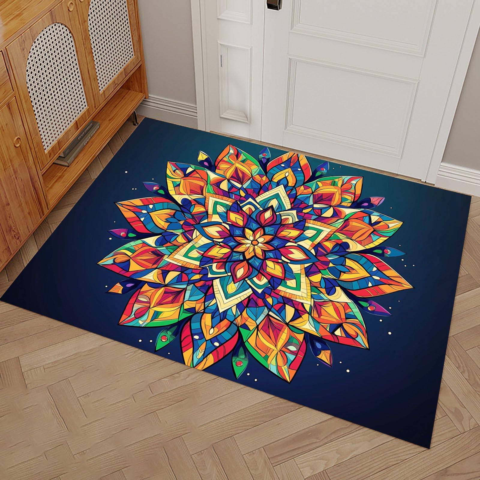 Tapis de Sol Antidérapant Lavable en Machine pour Chien 50x80cm
