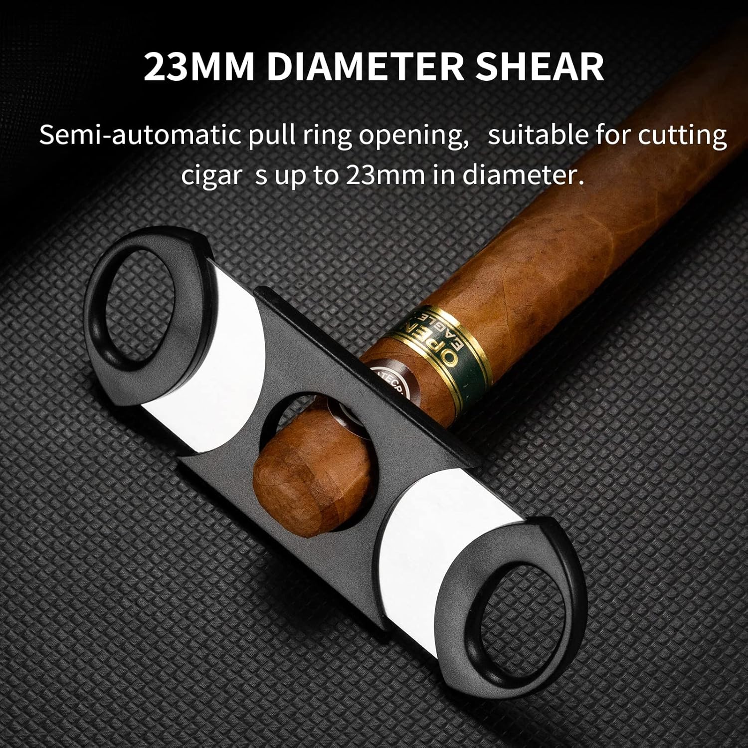 Cigar Cutter Guillotine Portable Metal Thickness Slicer Clipper Scissors Smoking Tool Stainless Steel Accessories(A)