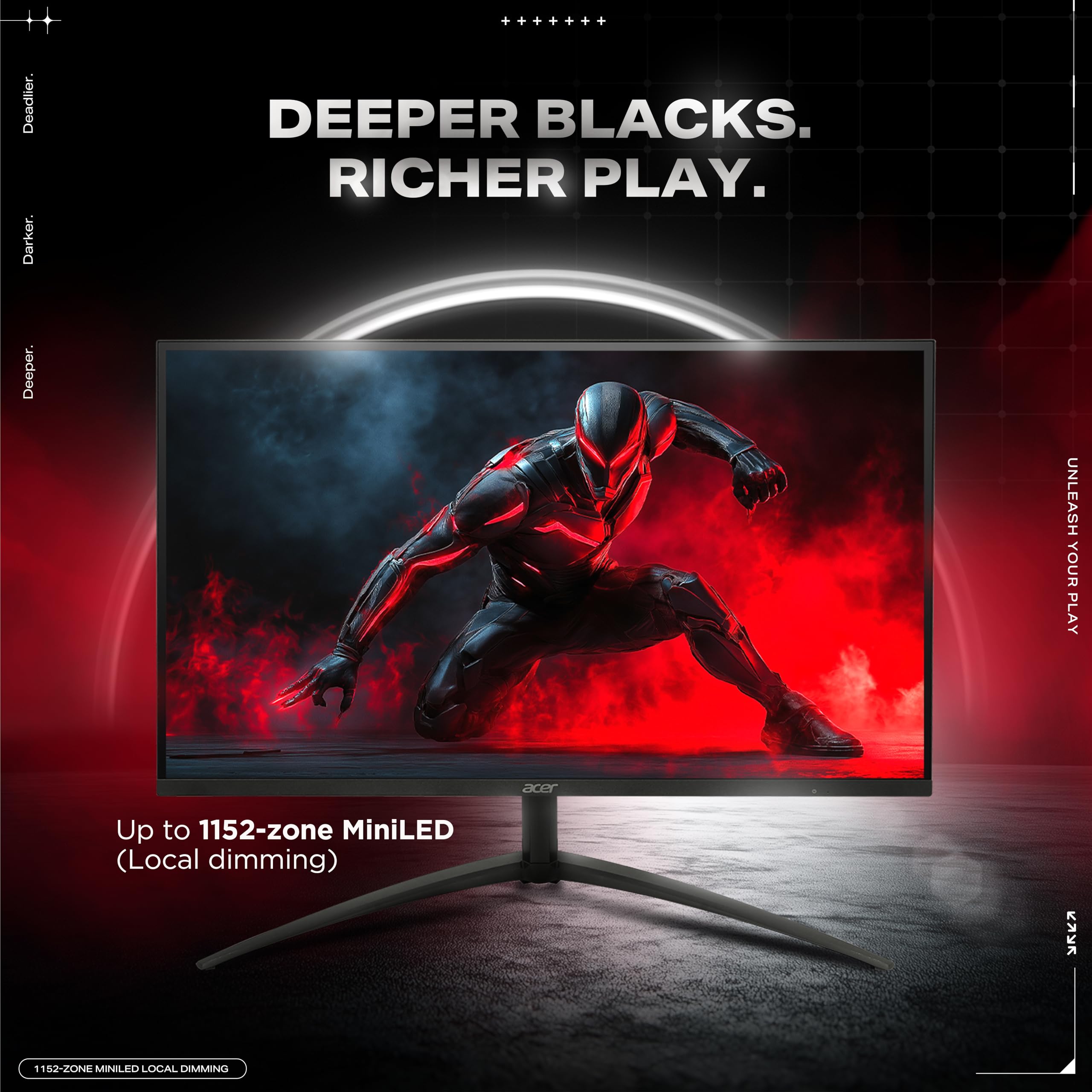 Acer Nitro XV275K P5 27 Inch IPS 3840x2160 4K 1152 Zone Mini LED