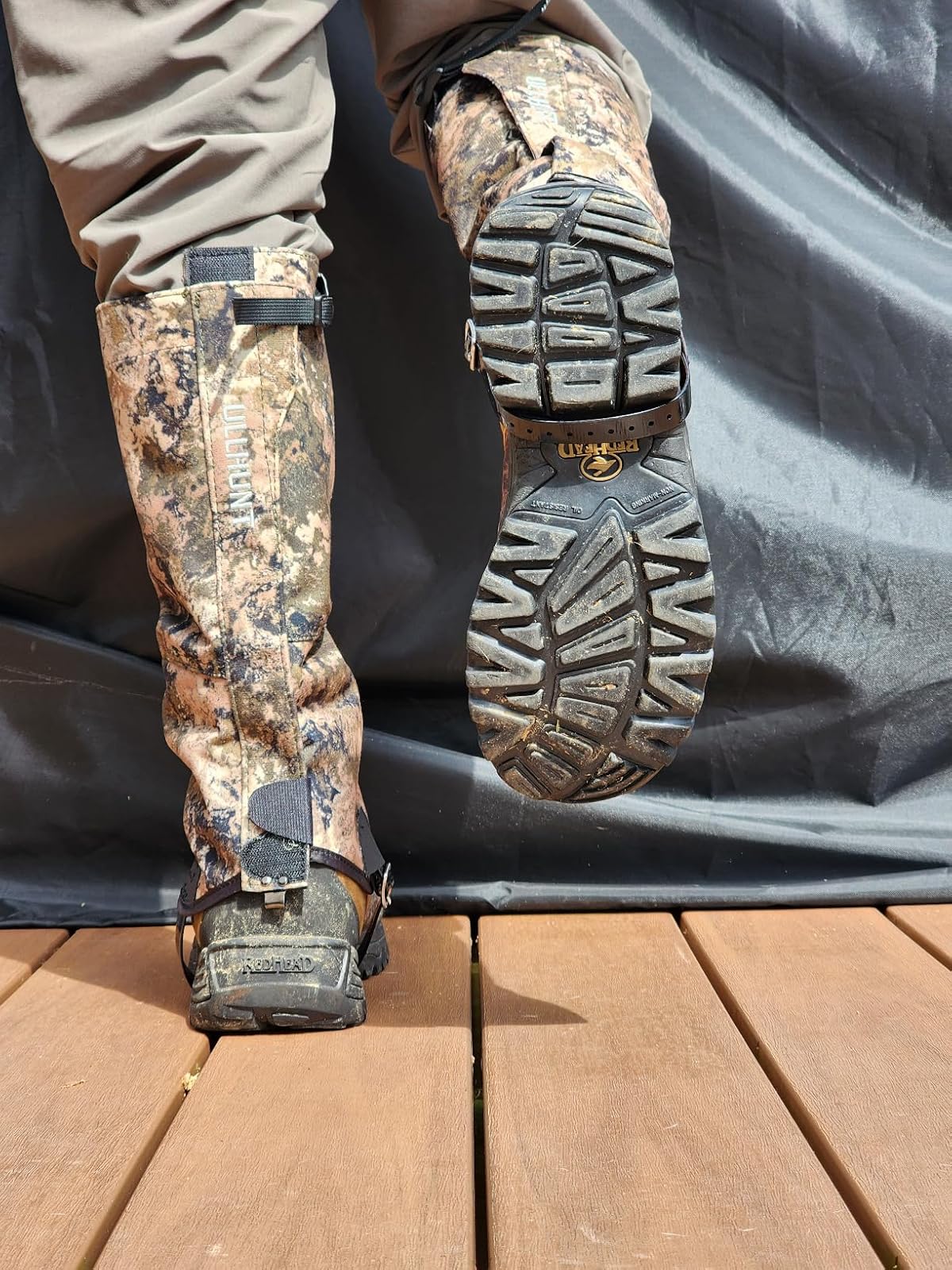 1000D Nylon Leg Guards W/Rubber Straps (For Boots, Snow