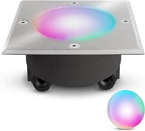 SSC-LUXon VIROK - Faretto Da Incasso A LED Quadrato Per Esterni, IP67
