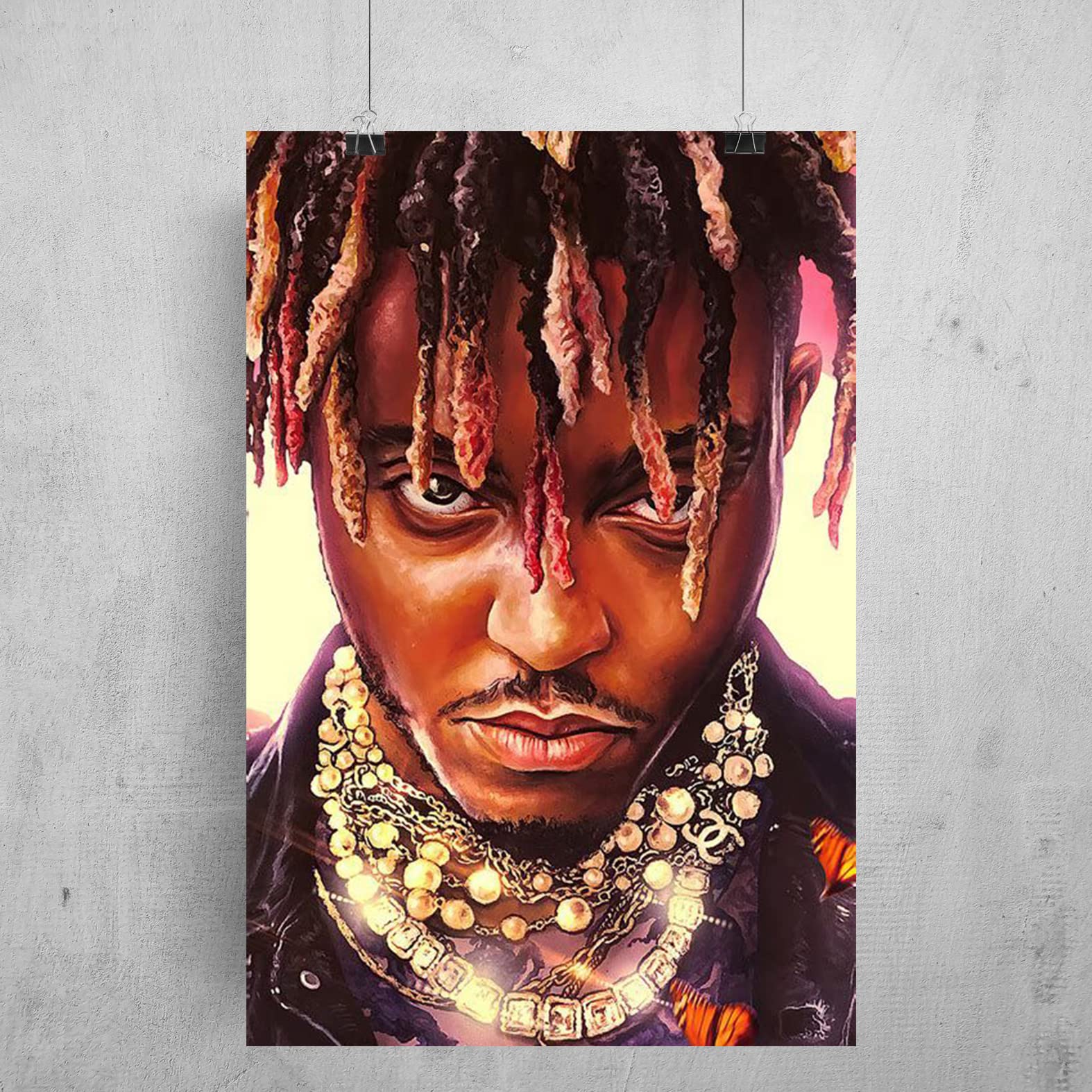 RedCloud Juice Wrld Popular Music Artist Art Wall Poster of Size 12x18 inch | Adhesive Tape Attached Wall Decor Posters, Music Posters, Wall Art For Bedroom, Living room, Office (B09D4YQLX6) Amazon Price History, Amazon Price Tracker