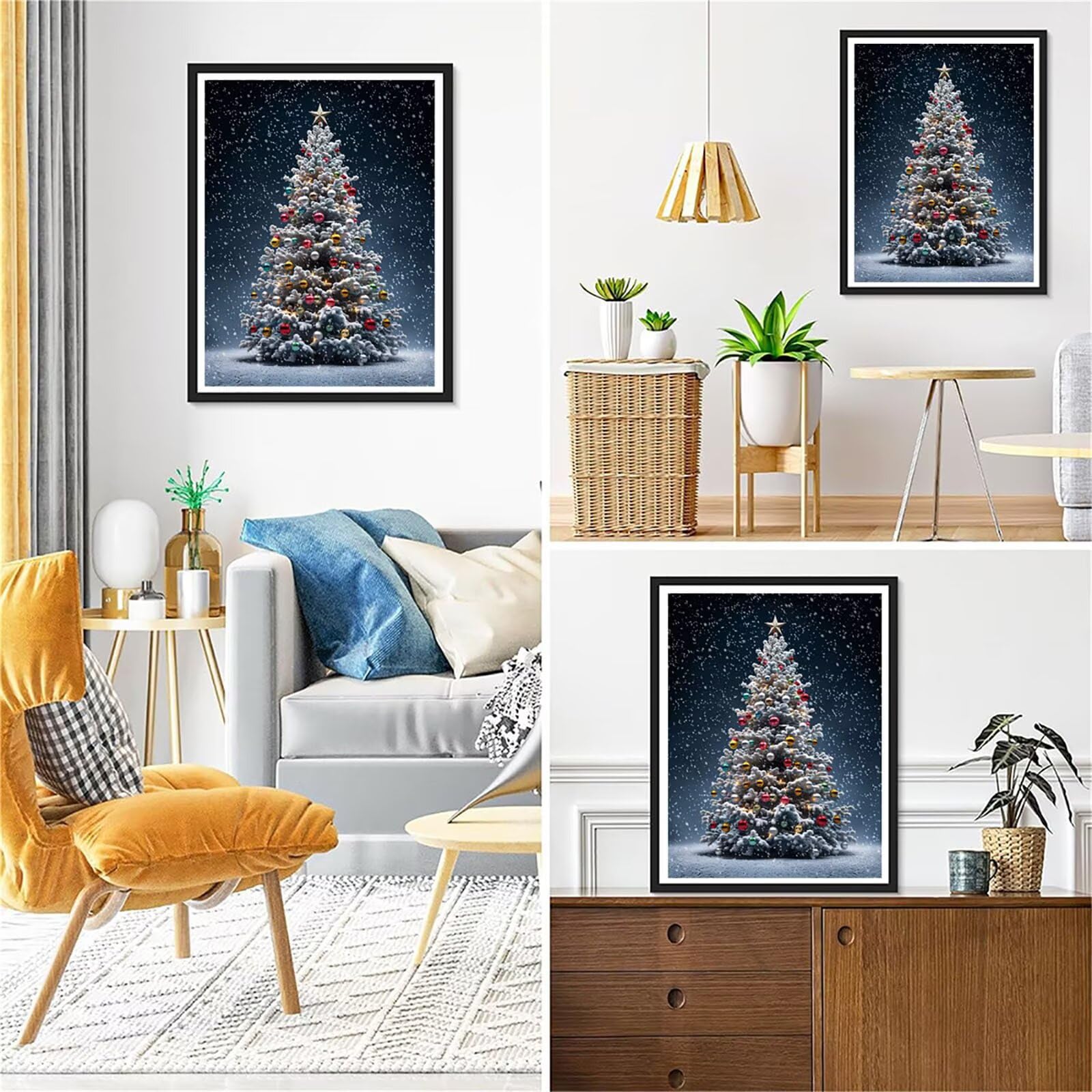 Zestawy artystyczne z motywem choinki, diamentów, 5D, gwiaździste niebo, klejnot, sztuka, rękodzieło, DIY, pełne wiercenie, kryształowe obrazy, 80 x 100 cm, diamentowy haft do domu, dekoracja ścienna