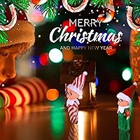 Vista 5 de 6 Piezas de Muñecas de Elfo de Navidad, Elfos Pequeños en Miniatura, Juguetes, Adornos Navideños, Accesorios, Rellenos de Media para Navidad