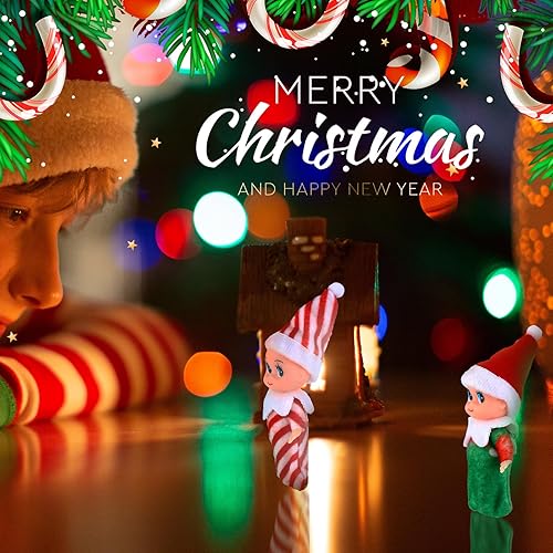 Miniatura 5 de 6 Piezas de Muñecas de Elfo de Navidad, Elfos Pequeños en Miniatura, Juguetes, Adornos Navideños, Accesorios, Rellenos de Media para Navidad