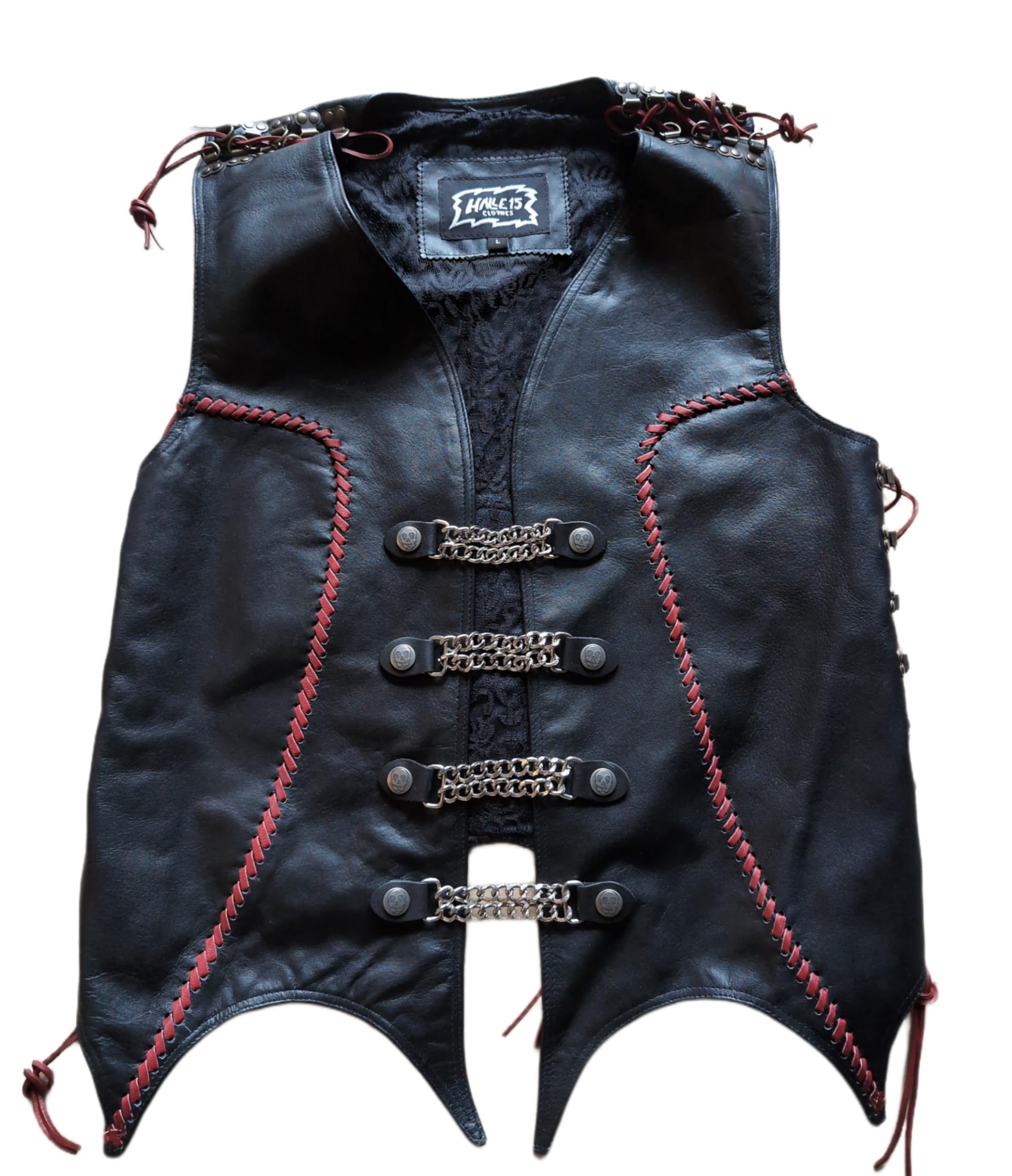 Original Clothes - Lederweste - UNISEX! - Demon Wings Weste - Dämonen Flügel Weste