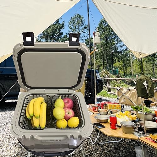 Miniatura 2 de CORRBPEN Cesta hielera compatible con YETI Roadie 24 alambre enfriador de almacenamiento mantendrá los artículos más pequeños secos y mantiene las