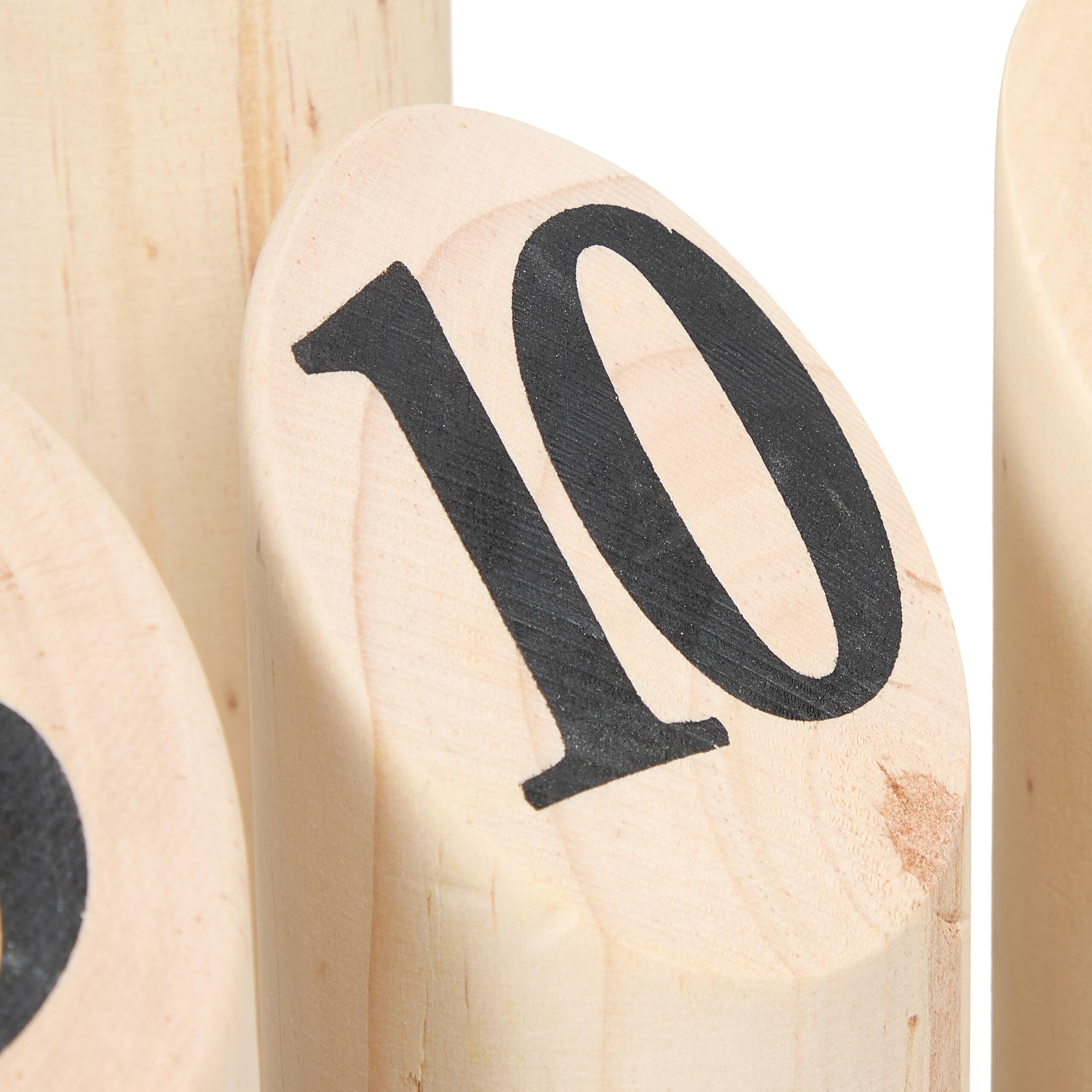 Relaxdays Scacchi Vichinghi, Gioco di Lancio con Legnetti Numerati, con Sacchetto, per Adulti e Bambini, Legno, Naturale