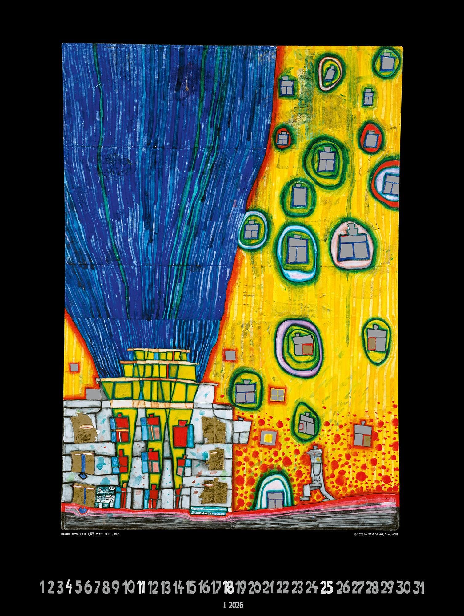 Großer Hundertwasser Art Calendar 2026: Limited Collectors Edition