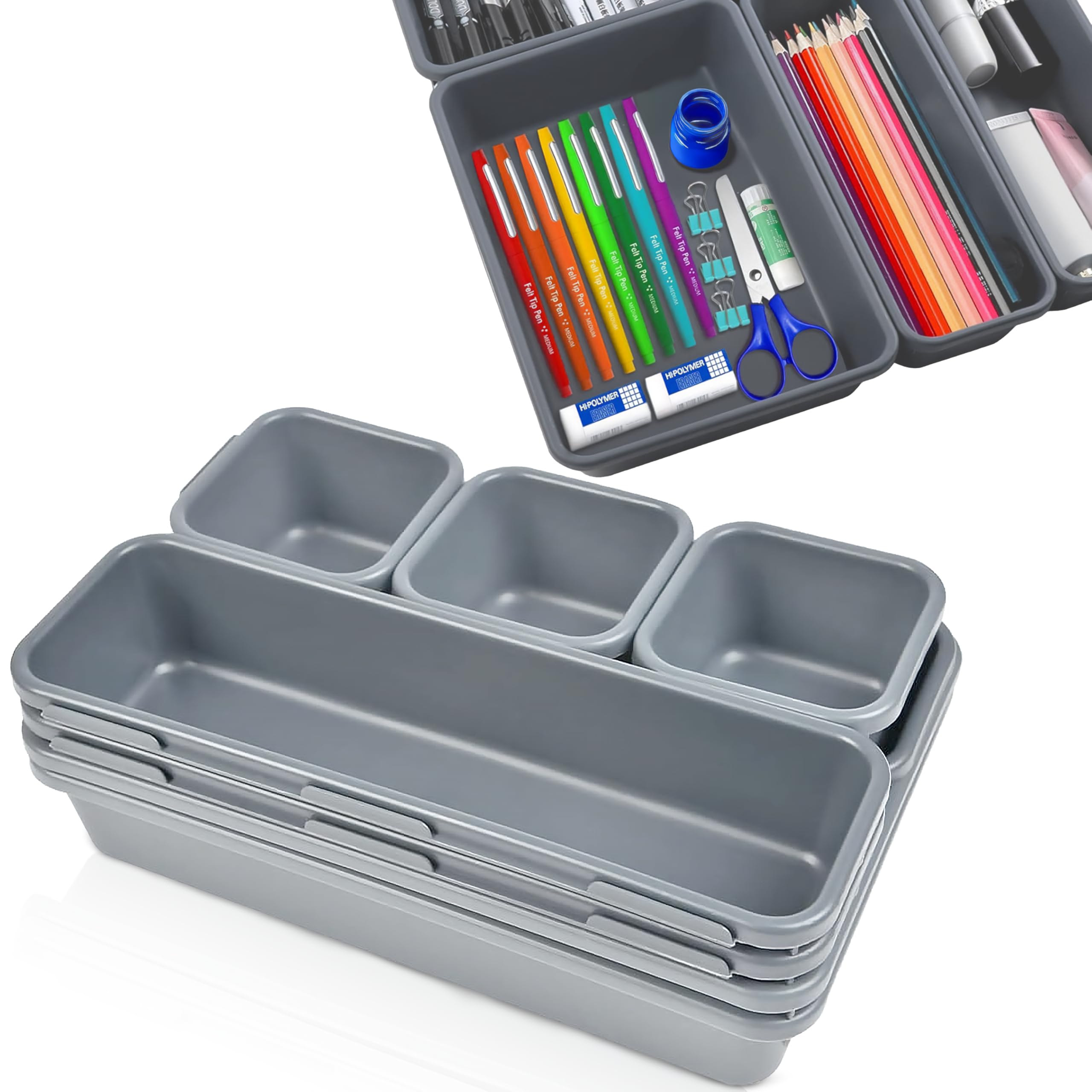 Readaeer Porta Trucchi Organizer, Scatola Portaoggetti a 3 Piani