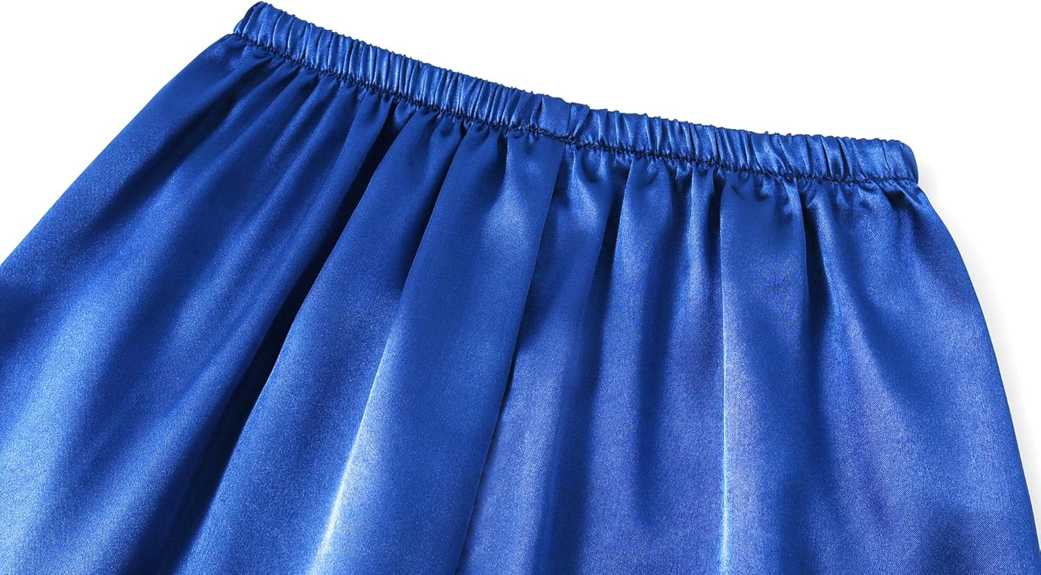 Satin Summer Pajamas for Big Girls Unisex Kids Silk Button Down Short Sleeve & Shorts PJS 3PCS Size 8-16 - Image 6