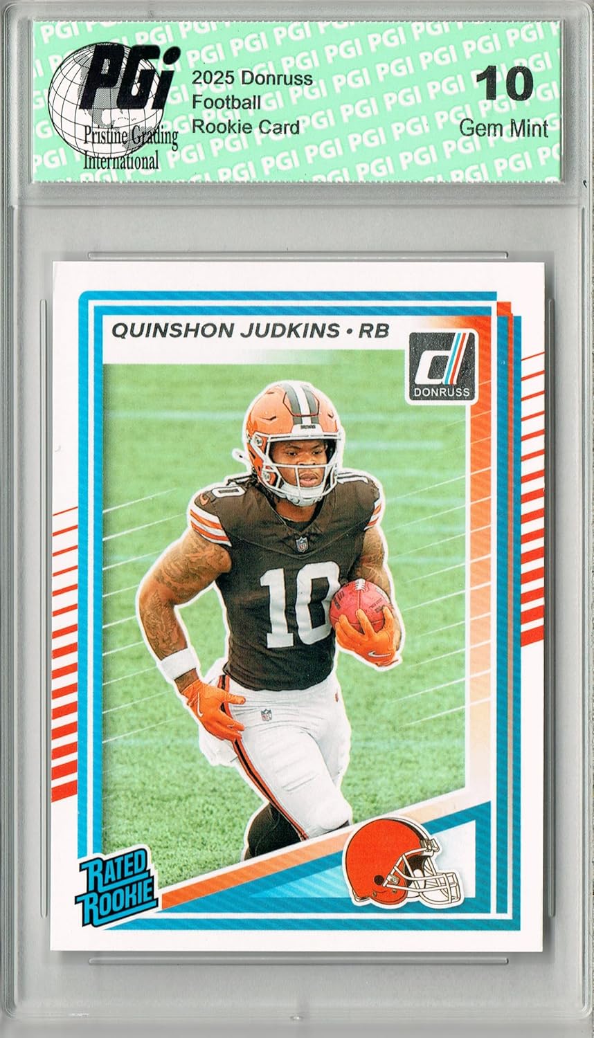 Quinshon Judkins 2025 Donruss Football #330 Rookie Card PGI 10