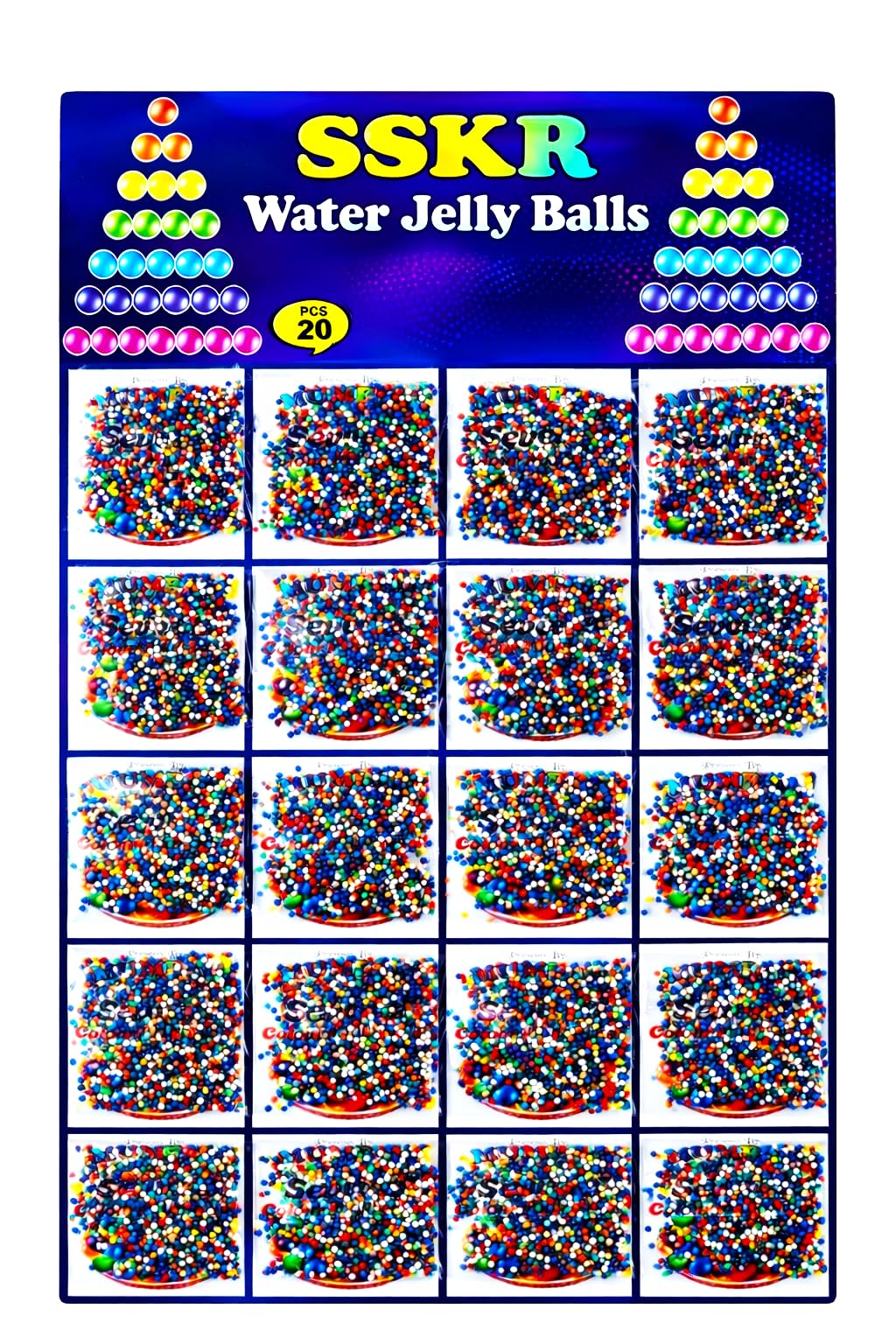 Crystal Jelly Water Balls - 6000+ Beads, Expanding Orbeez -1
