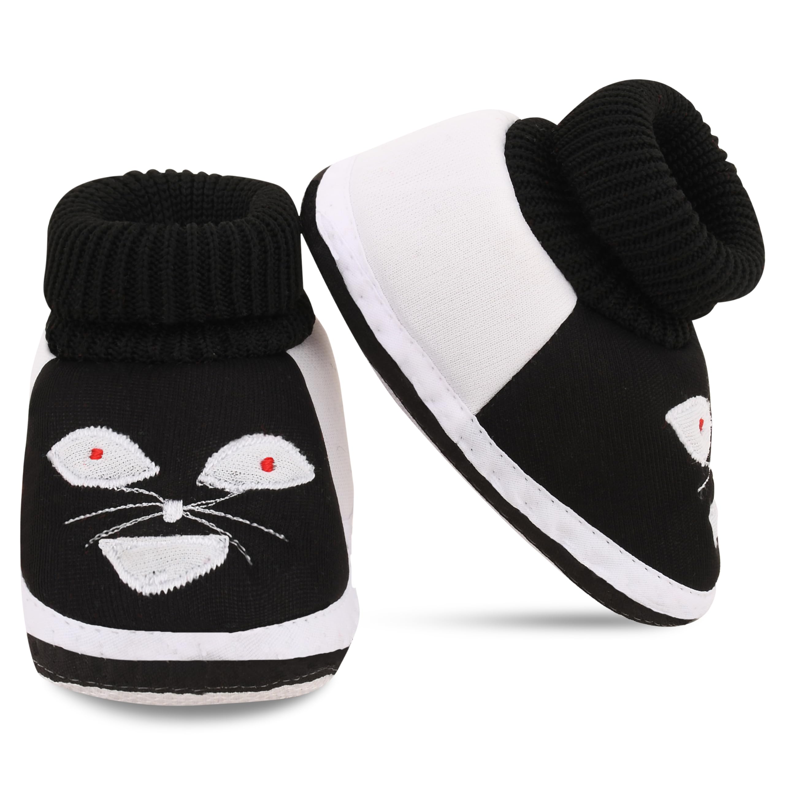 SMARTOTS 0-9 Months New Born Baby Shoes/Kids Footwear/Baby Booties Shoes, CAT-Black (B0CR7QZMY6) Amazon Price History, Amazon Price Tracker
