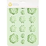 Wilton Succulents Candy Mould, Silicone, Mint, 14 Holes