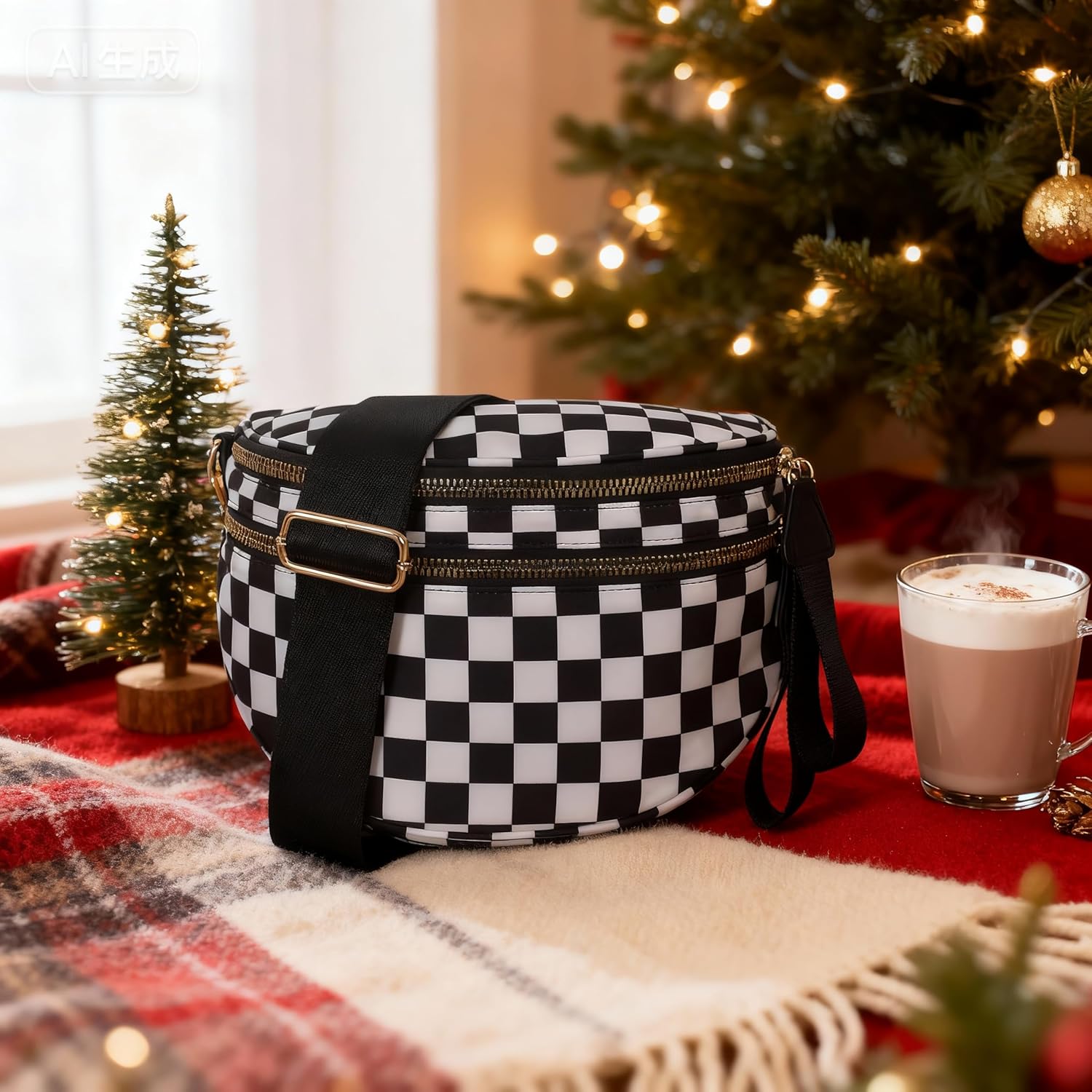 Bum Bag Crossbody Bag for Women | Spacious Bum Bags | Nylon Crossbody Fanny Packs | Purse Belt Purse for Travel Running, Fashion Holiday Gifts - Image 8