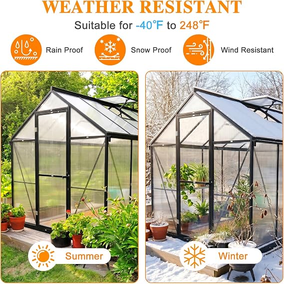 BPS 6Pcs 24'' (W) x 48'' (L) x 0.16'' Polycarbonate Panels