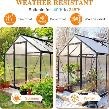 BPS 6Pcs 24'' (W) x 48'' (L) x 0.16'' Polycarbonate Panels