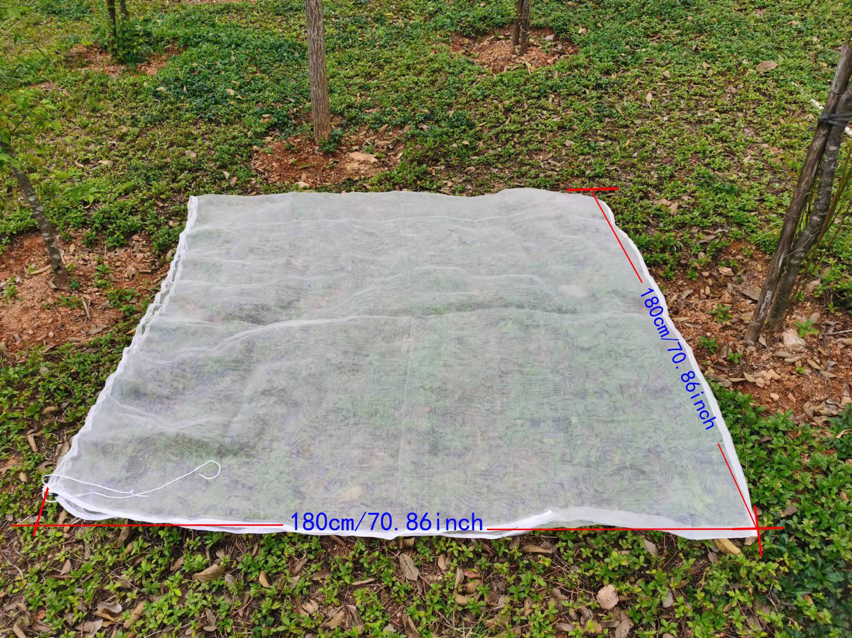 LINCOCLE Plantenbeschermingsnet voor insecten, tuin, insectenwerend net, net voor fruitbomen, met ritssluiting en trekkoord, ademend, scheurvast