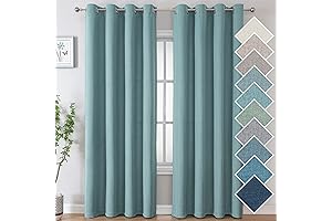 H.VERSAILTEX Luxe Faux Linen Curtains: 96 Inches of Room-Enhancing Elegance